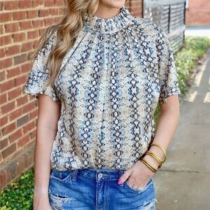 Carolina sherbet snake blouse